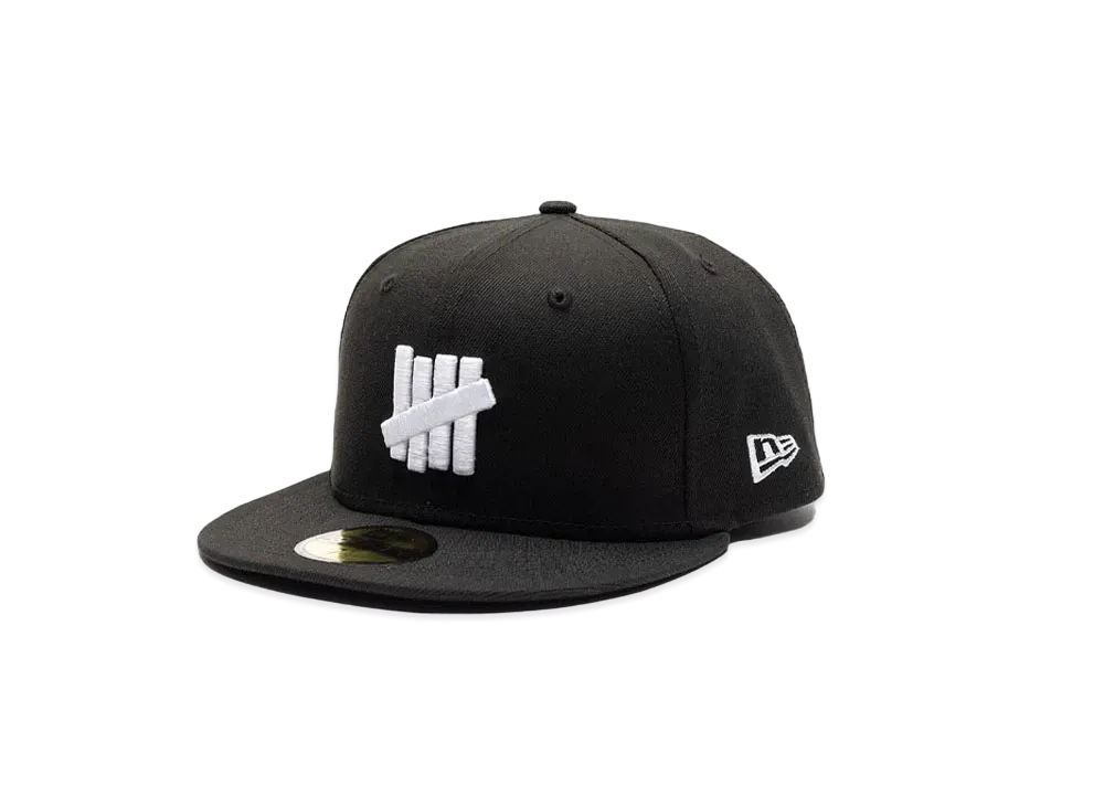 UNDEFEATED X NE ICON FITTED - 90211 "Black"