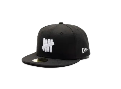 UNDEFEATED X NE ICON FITTED - 90211 "Black"