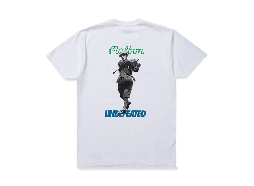 UNDEFEATED x MALBON Chip Shot S/S Tee "White"