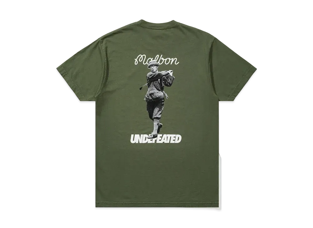 UNDEFEATED x MALBON Chip Shot S/S Tee "Olive"