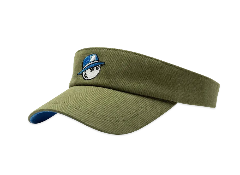 UNDEFEATED x MALBON Golf Visor "Olive"