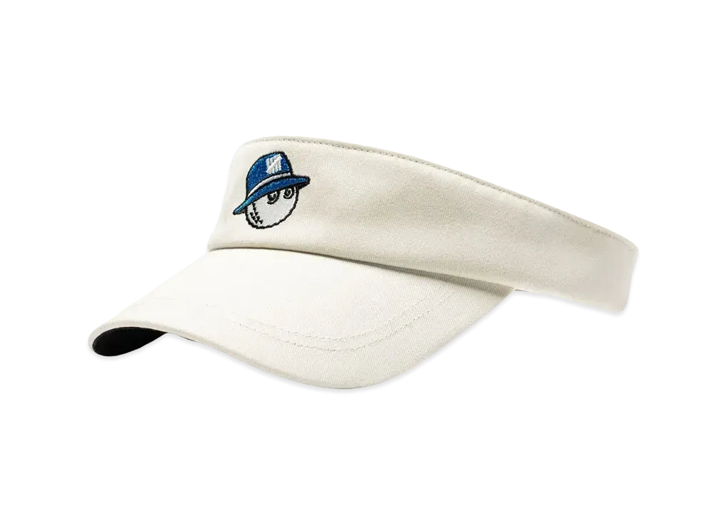 UNDEFEATED x MALBON Golf Visor "Off White"