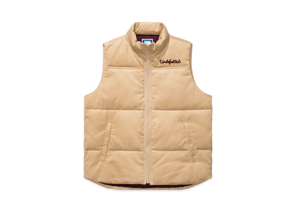 UNDEFEATED Cord Vest "Lt Brown"
