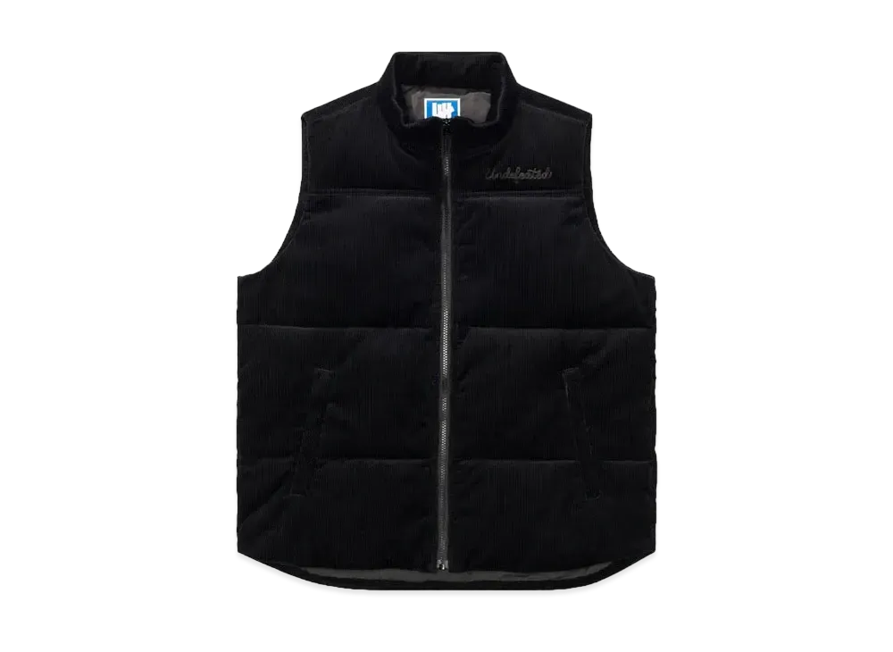 UNDEFEATED Cord Vest "Black"