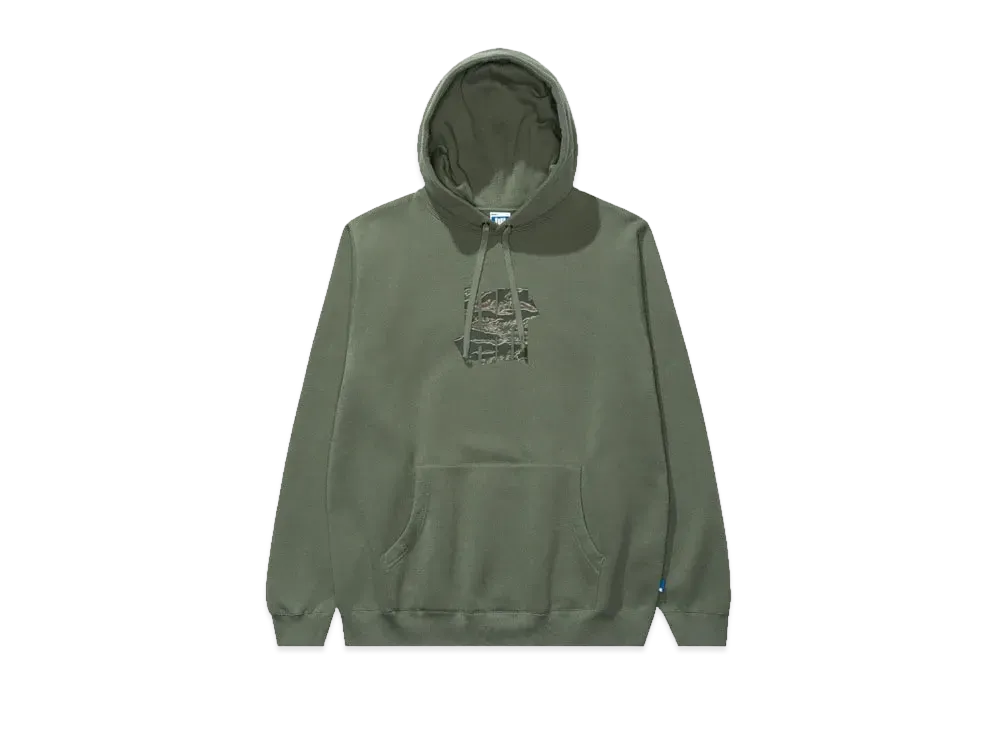 UNDEFEATED Tiger Camo Icon Pullover Hood "Green"