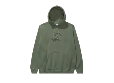 UNDEFEATED Tiger Camo Icon Pullover Hood "Green"