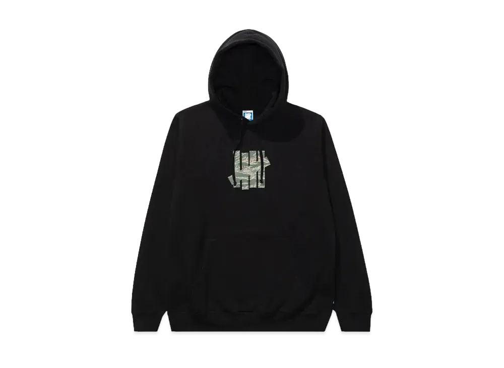 UNDEFEATED Tiger Camo Icon Pullover Hood "Black"