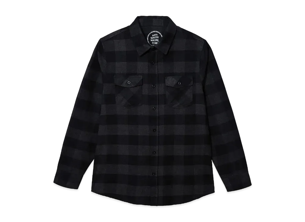 UNDEFEATED x Anti Social Social Club Chess Club Flannel "Black"