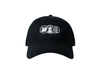 UNDEFEATED x Anti Social Social Club Position Dad Hat "Black"