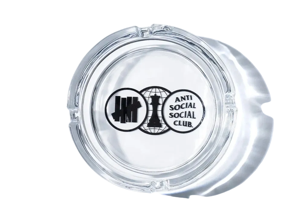 UNDEFEATED x Anti Social Social Club Position Ashtray "Clear"