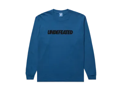 UNDEFEATED Logo L/S Tee "Blue"