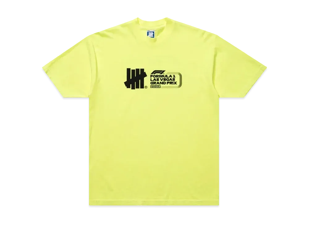 UNDEFEATED x F1 LVGP Logo S/S Tee "Yellow"