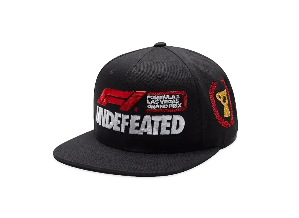 UNDEFEATED x F1 LVGP Podium Strapback "Black"