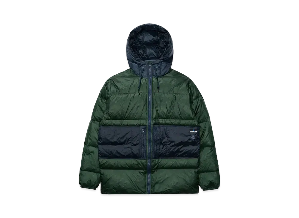 UNDEFEATED Hooded Down Puffer Jacket "Green"