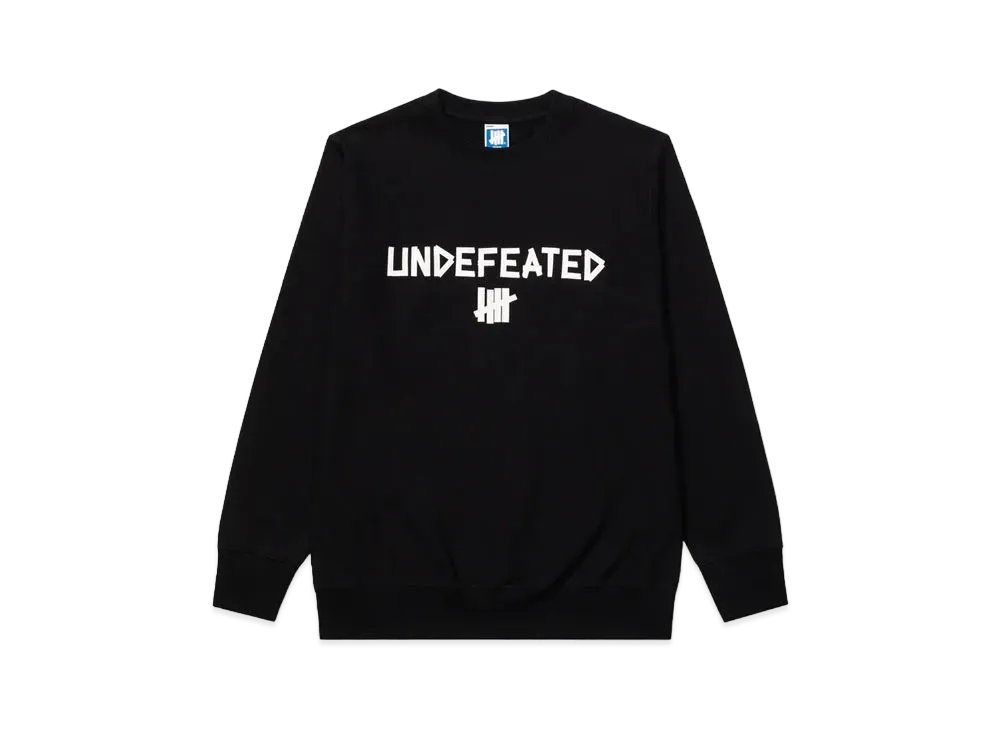 UNDEFEATED Taped Crewneck "Black"