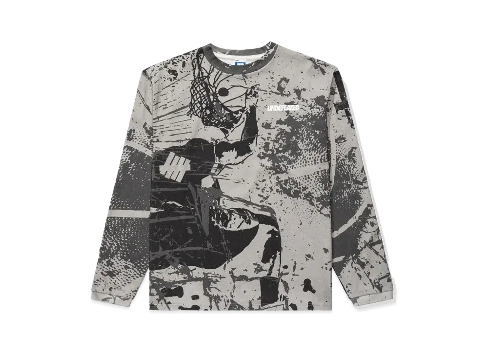 UNDEFEATED Shattered L/S Tee "Grey"