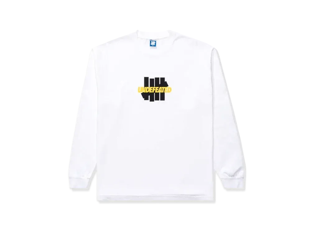 UNDEFEATED Lockup L/S Tee "White"