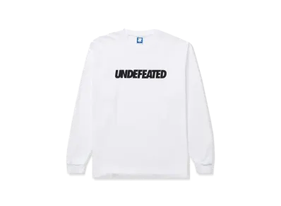UNDEFEATED Logo L/S Tee "White"