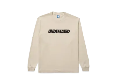UNDEFEATED Logo L/S Tee "Beige"