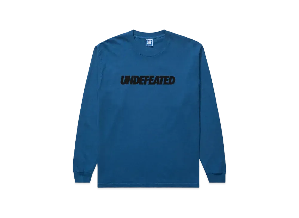 UNDEFEATED Logo L/S Tee "Blue"