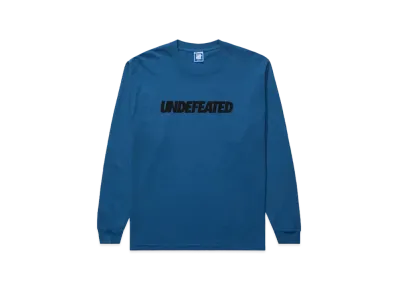 UNDEFEATED Logo L/S Tee "Blue"