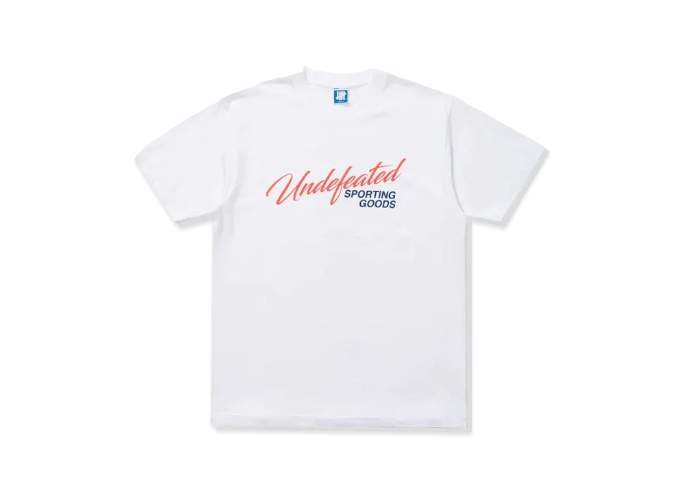 UNDEFEATED Script Shop S/S Tee "White"
