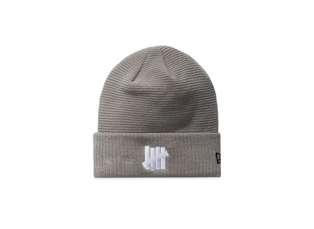 UNDEFEATED X NE Icon Contrast Knit Beanie "Grey"