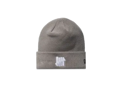 UNDEFEATED X NE Icon Contrast Knit Beanie "Grey"