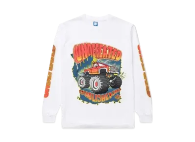UNDEFEATED Burn Rubber L/S Tee "White"