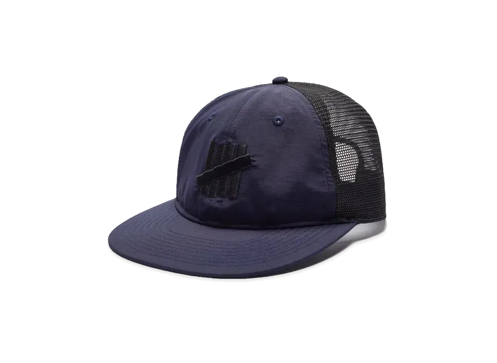 UNDEFEATED Nylon Mesh Icon Snapback "Navy"