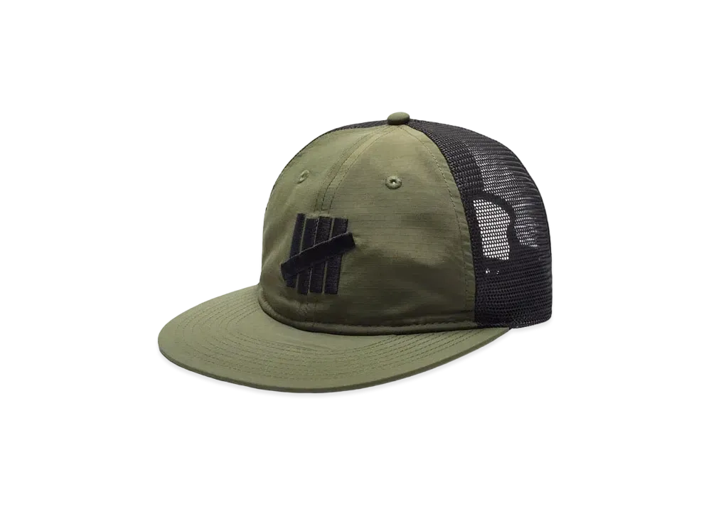 UNDEFEATED Nylon Mesh Icon Snapback "Olive"