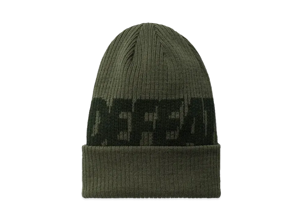 UNDEFEATED Jacquard Logo Beanie "Olive"