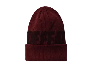 UNDEFEATED Jacquard Logo Beanie "Burgundy"