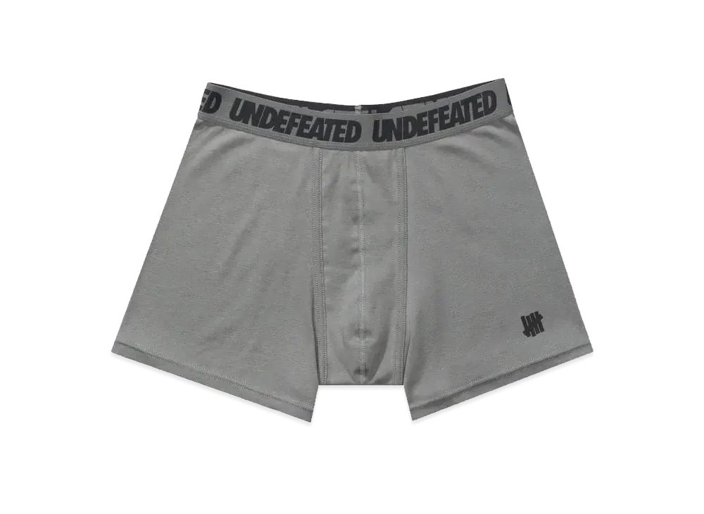 UNDEFEATED Icon Boxer Brief "Gray"