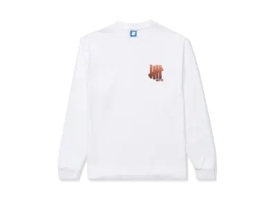UNDEFEATED Pig Skin Icon L/S Tee "White"