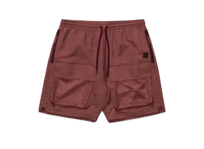 UNDEFEATED Mesh Pocket Short "Burgundy"