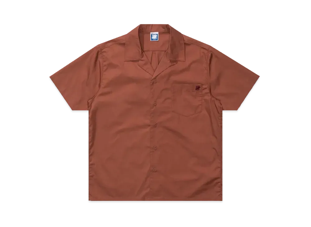 UNDEFEATED Poplin S/S Shirt "Red"