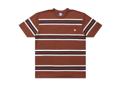UNDEFEATED S/S Stripe Pocket Tee "Red"