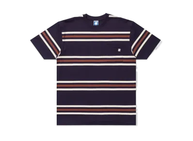 UNDEFEATED S/S Stripe Pocket Tee "Navy"
