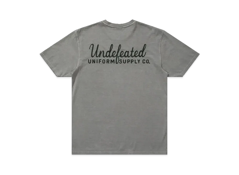 UNDEFEATED Script S/S Tee "Gray"
