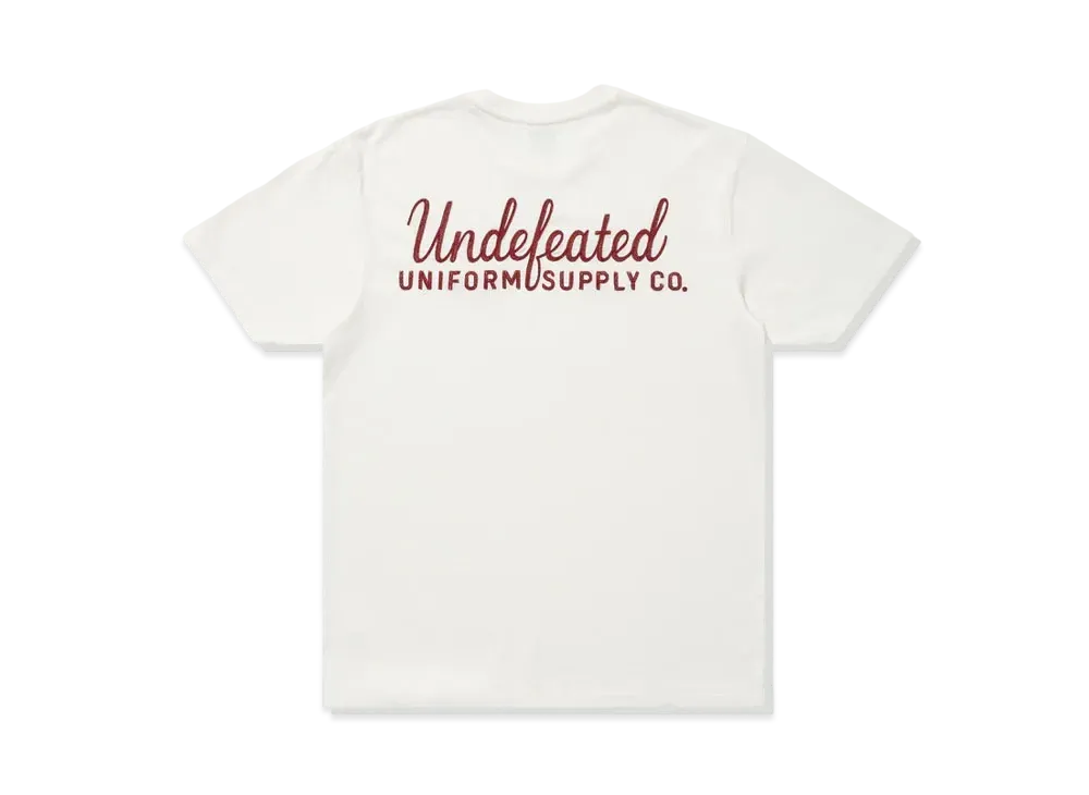 UNDEFEATED Script S/S Tee "White"