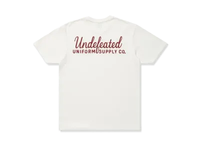 UNDEFEATED Script S/S Tee "White"
