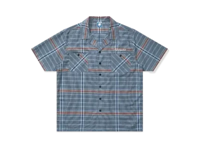 UNDEFEATED Summer Plaid S/S Shirt "Navy"