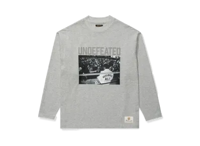 UNDEFEATED x Muhammad Ali Mock Neck L/S Tee "Gray"