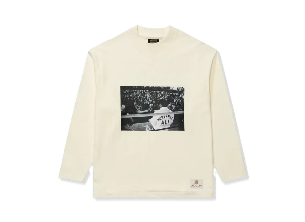 UNDEFEATED x Muhammad Ali Mock Neck L/S Tee "White"