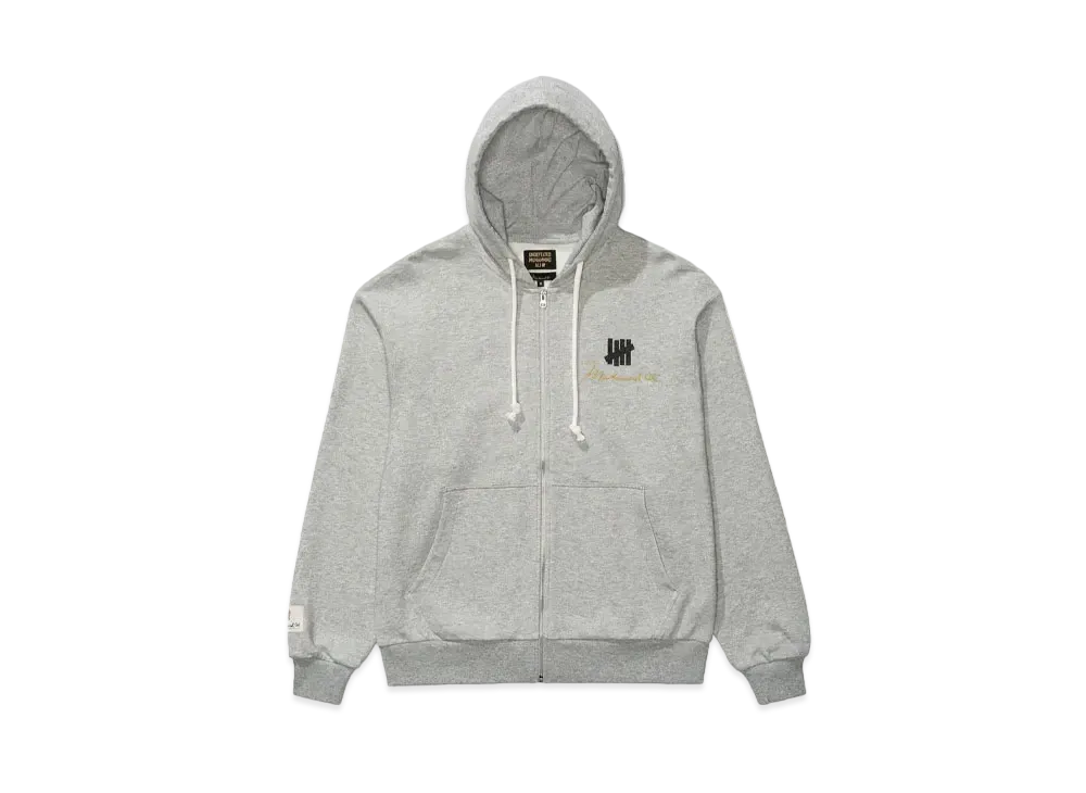 UNDEFEATED x Muhammad Ali Loose Fit Zip Hood "Gray"