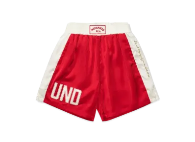 UNDEFEATED x Muhammad Ali Satin Boxing Trunks "Red"