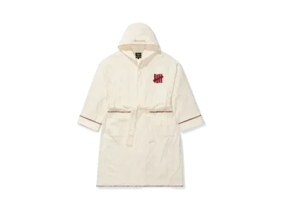 UNDEFEATED x Muhammad Ali Jacquard Terry Boxing Robe "White"