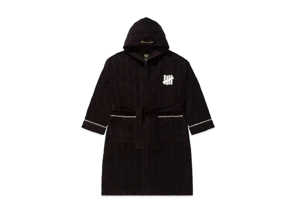 UNDEFEATED x Muhammad Ali Jacquard Terry Boxing Robe "Black"