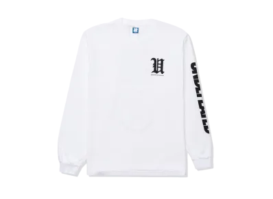 UNDEFEATED Big Lockup L/S Tee "White"